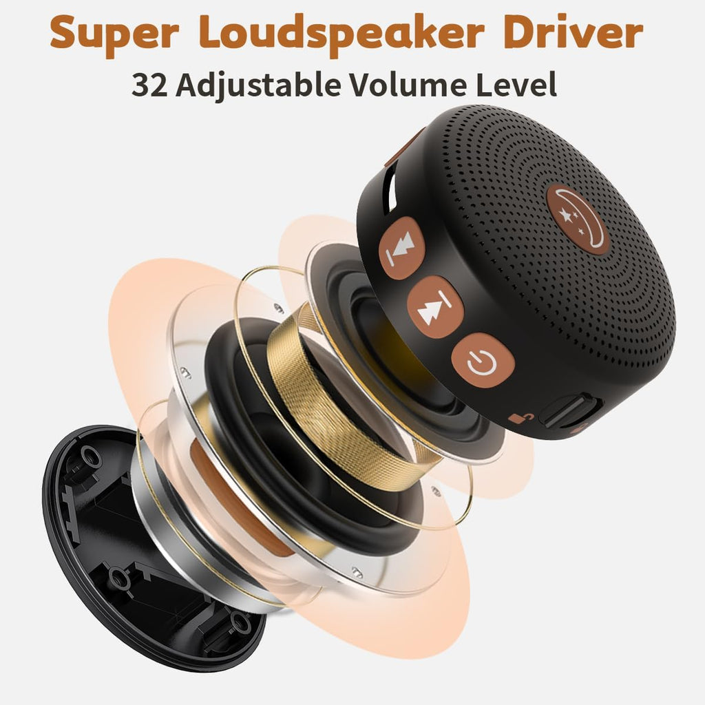 BodyHush Mini Sound Machine Portable Baby White Noise Machine Brown Noise Machine 30 Soothing Sounds for Kids Adults Auto-Off Timer 32 Volu…