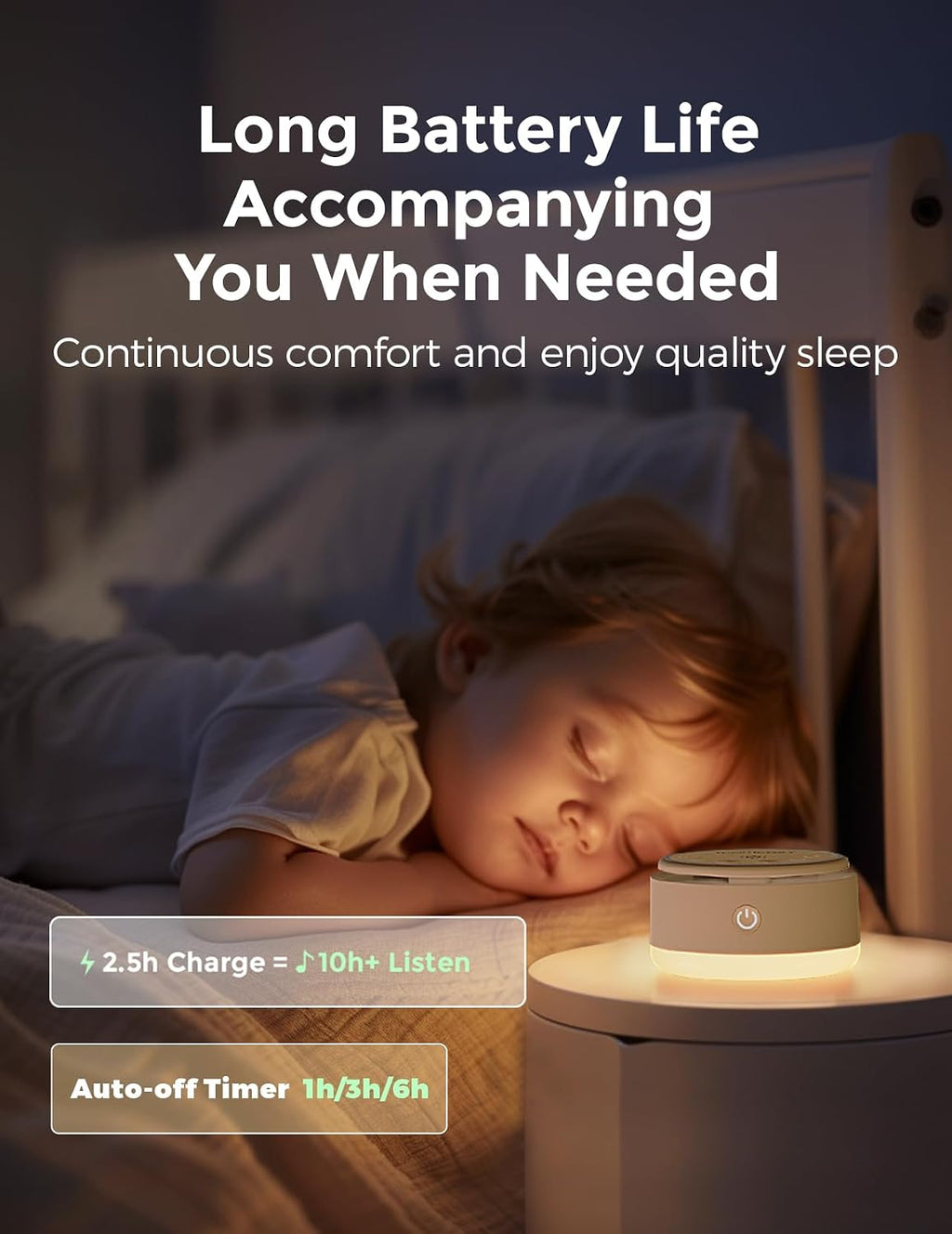 Momcozy Sound Machine for Baby-20 Soothing Sounds & Touch Warm Light Portable White Noise for Kids & Adults for Sleeping Timer and Memory…