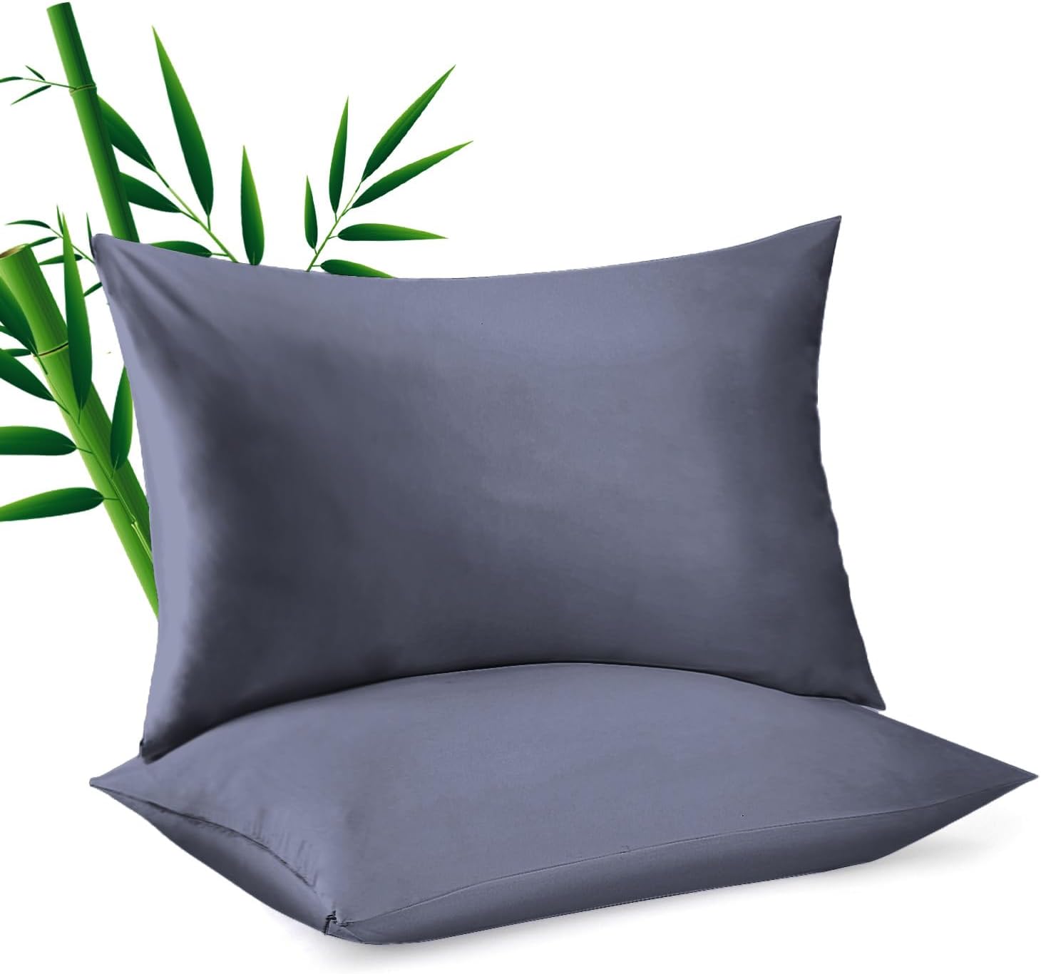 ShunjieHome 4 Pack Bamboo Viscose Pillow Protectors Toddler Size, 400 Thread Count Cooling Zippered Pillowcases for Hot Sleepers & Night Sw…