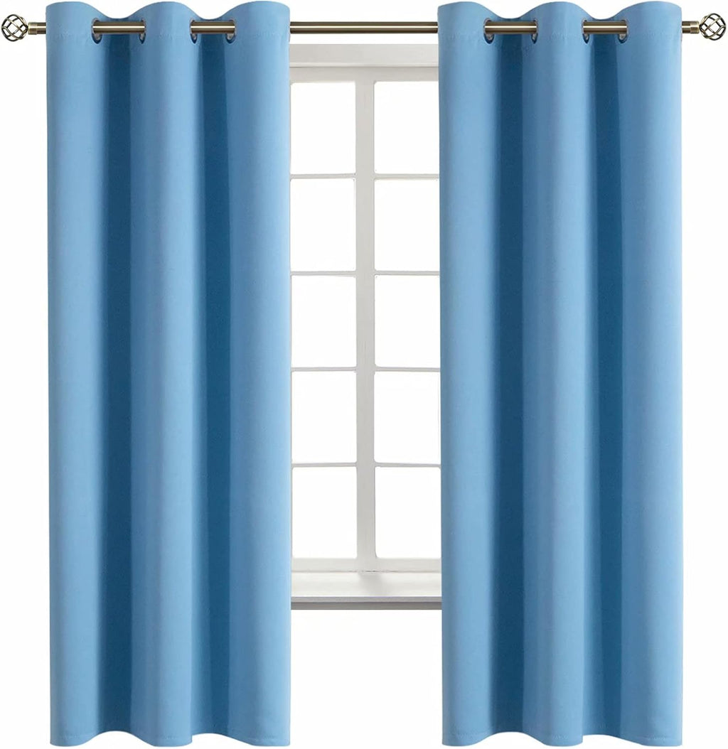 BGment Room Darkening Curtains 63 Inches Long - Grommet Thermal Insulated Drapes Window Treatment Curtains for Bedroom, 2 Panels, 42 x 63 I…