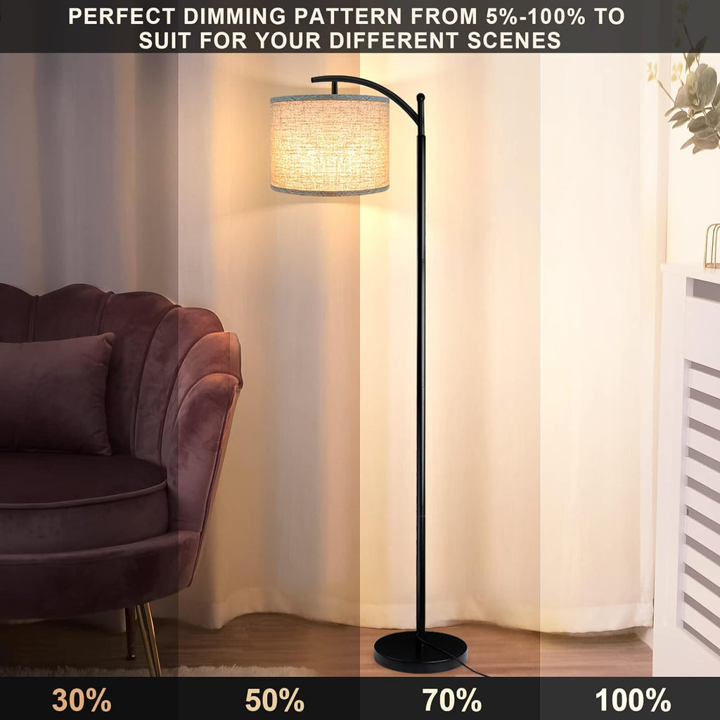 ROTTOGOON Floor Lamp for Living Room, 4 Color Temperature LED Floor Lamp with Remote Control & Foot Switch, LED Bulb Included, Modern…