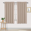 DWCN Blackout Curtains for Living Room Thermal Insulated, Energy Saving & Noise Reducing Bedroom Curtains, Camel, W 60x L 63 Inch, Set of…