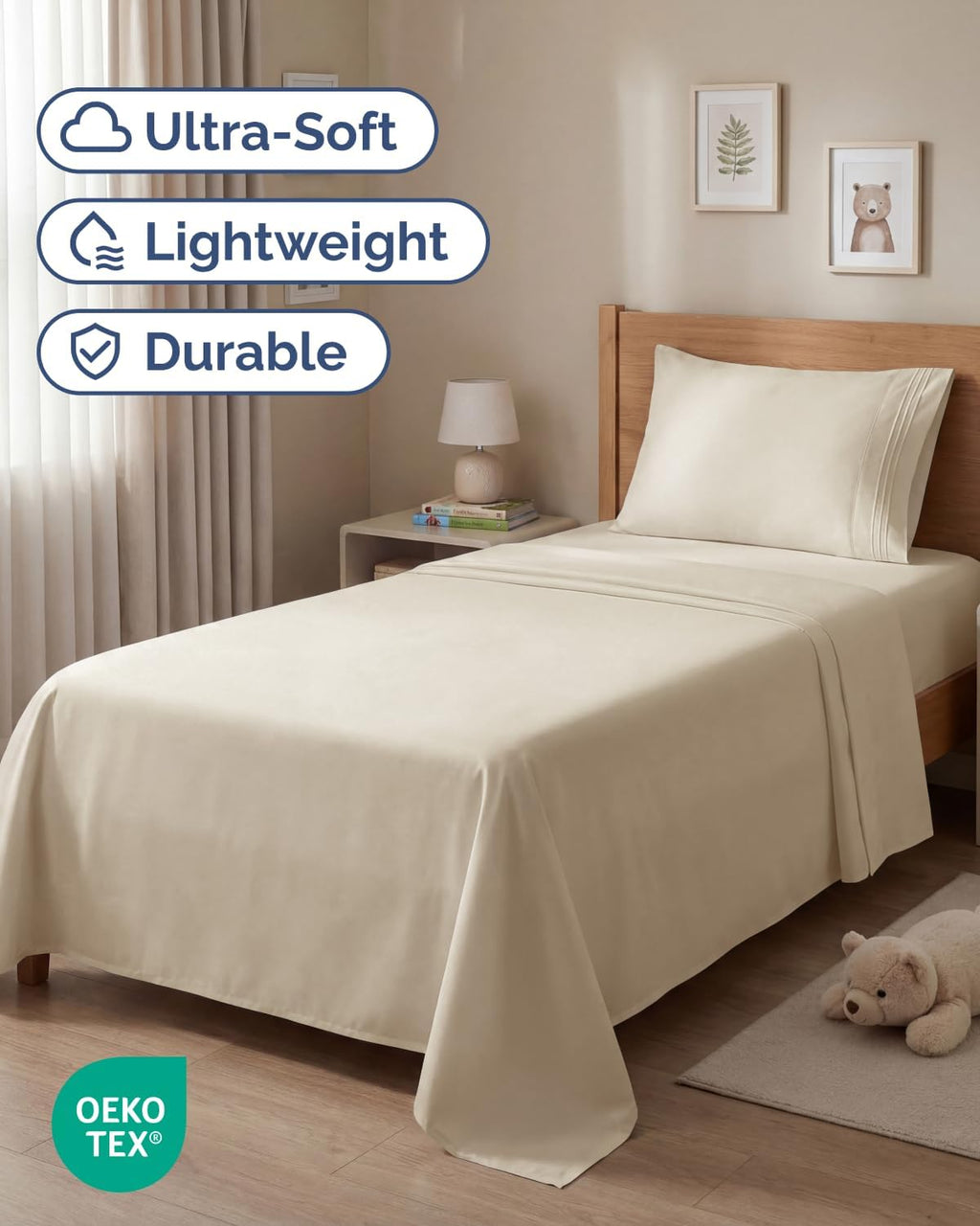 Twin Size 3 Piece Sheet Set - Comfy Breathable & Cooling Sheets - Hotel Luxury Bed Sheets for Women & Men - Deep Pockets, Easy-Fit, Extra…