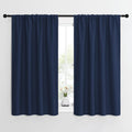 NICETOWN Kitchen Curtains, Short Blackout Curtains & Drapes, Thermal Insulated Blackout Curtain Panels for Kids Room, Play Room (Navy…