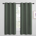 NICETOWN Blackout Curtain Panels, Home Decoration Thermal Insulated Solid Grommet Blackout Drape for Dining Room (Dark Mallard, 1 Pair…