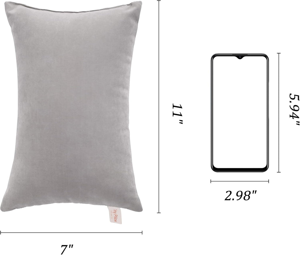 BEDSUM Tiny Pillows, 11x7 Mini Microfiber Small Pillow for Neck and Lumbar Support - Machine Washable Cushion for Office Desk…