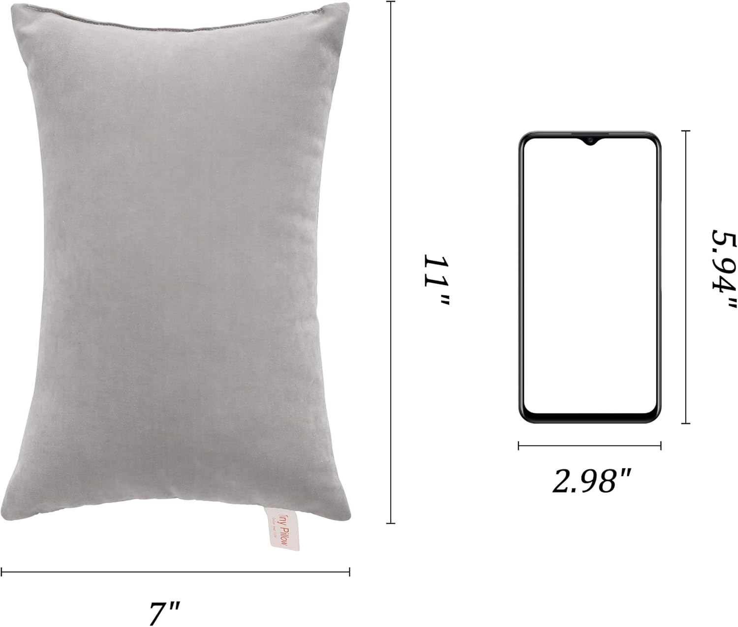 BEDSUM Tiny Pillows, 11x7 Mini Microfiber Small Pillow for Neck and Lumbar Support - Machine Washable Cushion for Office Desk…