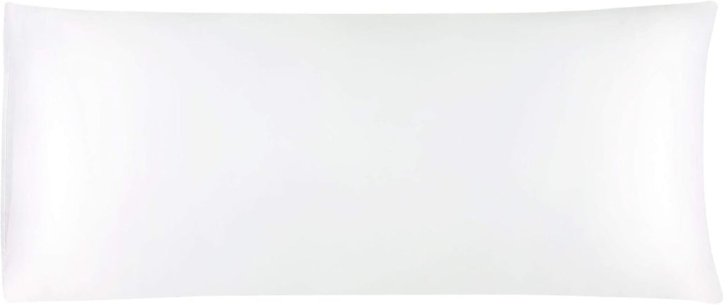 uxcell Body Pillow Cover, 20x48 Inch Snow White Silky Satin Body Pillowcases for Hair and Skin, Soft Cooling Smooth Pillow Case with…