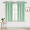 Dwcn Blackout Curtains Room Darkening Thermal Insulated Bedroom Curtains Window Curtain Panels, 42 x 54 inches Long, Set of 2 Light Green R…