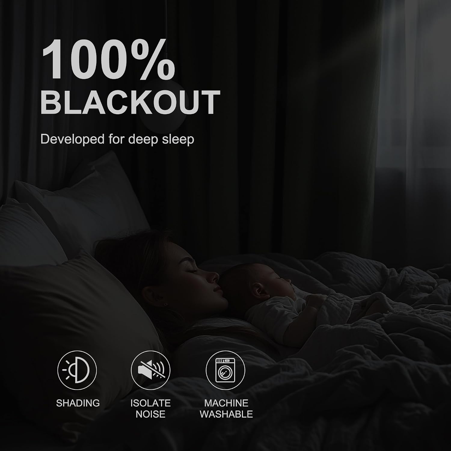 NICETOWN 100% Blackout Curtains for Bedroom Thermal Insulated Blackout 84 inch Length Heat and Full Light Blocking Curtains for Living…