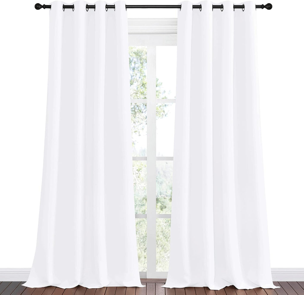 Nicetown Blackout Extra Long Curtains for Kids Room, Sea Teal, Set of 2, 55 x 120 Inch, Triple Weave Microfiber Home Thermal Insulated Soli…
