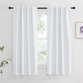 NICETOWN Insulated Room Darkening Curtain Panels - (Cloud Grey Color) W34 x L63, Two Pieces, Modern Design Thermal Privacy Protection…