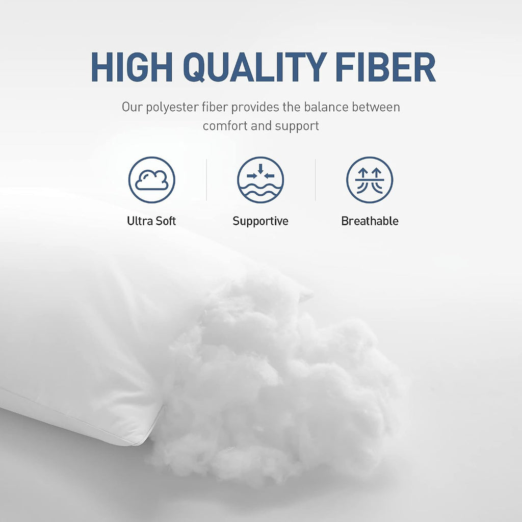 acanva Bed Pillows 2 Pack Hotel Collection Luxury Soft Inserts for Sleeping-Breathable and Comfortable for Stomach Back Sleepers, Standard…