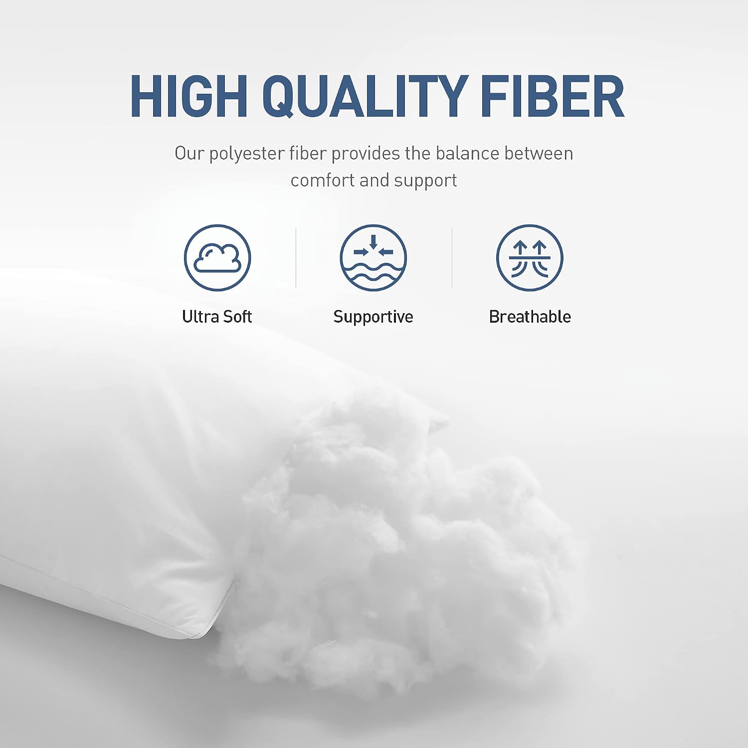 acanva Bed Pillows 2 Pack Hotel Collection Luxury Soft Inserts for Sleeping-Breathable and Comfortable for Stomach Back Sleepers, Standard…