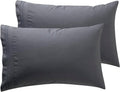 Nestl Grey Pillow Cases - Soft Queen Size Set of 2, 1800 Microfiber, Envelope Closure, 20x30 Inches cotton Grey