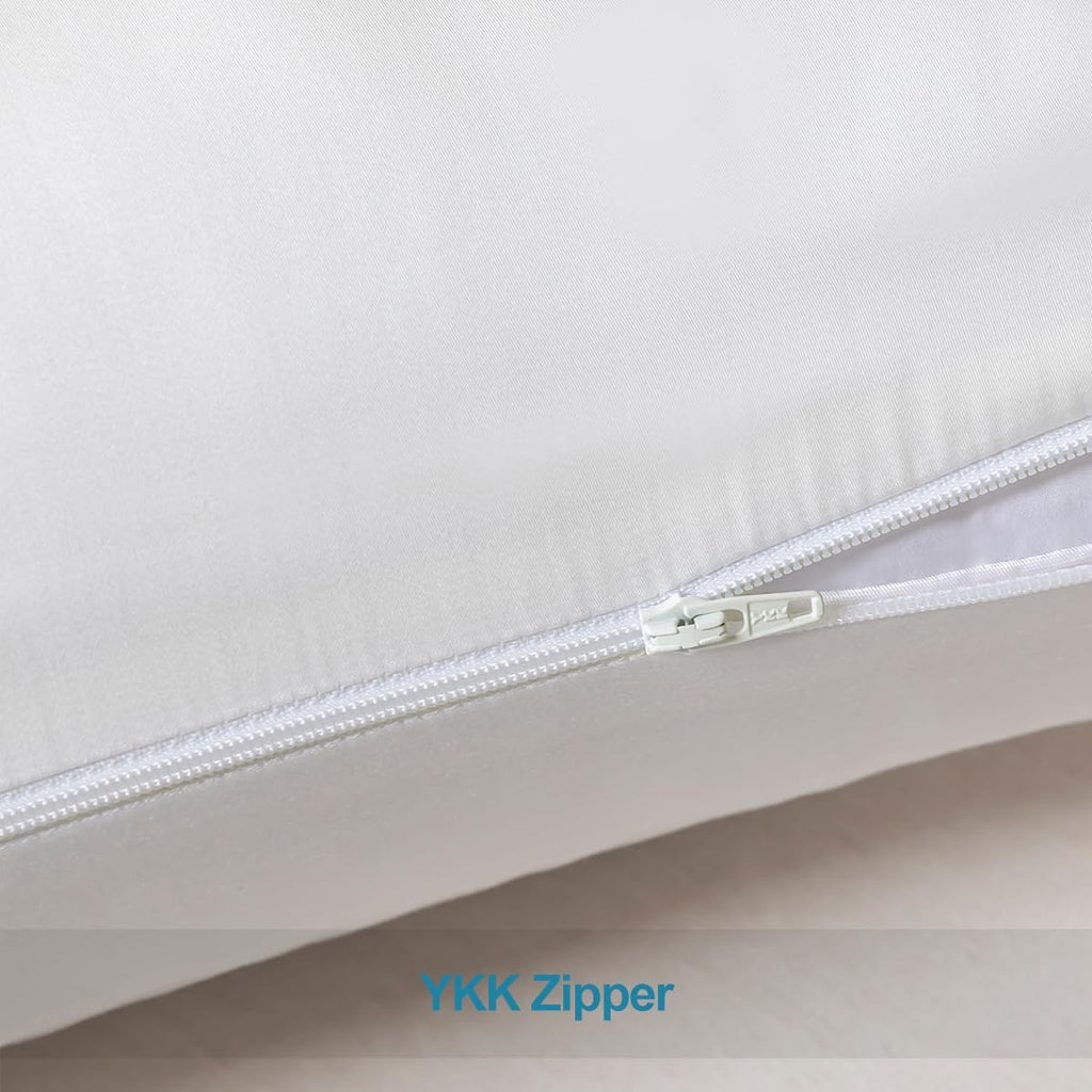 STONECREST Gusseted Pillow Protector - 1 PC, Zipper Premium Pillow Encasement Covers(400TC Tencel, Standard)