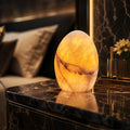 Marble Jade Touch Table Lamp Easter Egg Desk Bedside Cordless Lamps for Living Room Night Stands USB-C 3-Level Brightness, LED Night…
