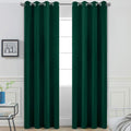 Yakamok 96 Inch Long Dark Green Blackout Curtains Room Darkening Thermal Insulated with Grommet Window Curtains for Bedroom, Light…
