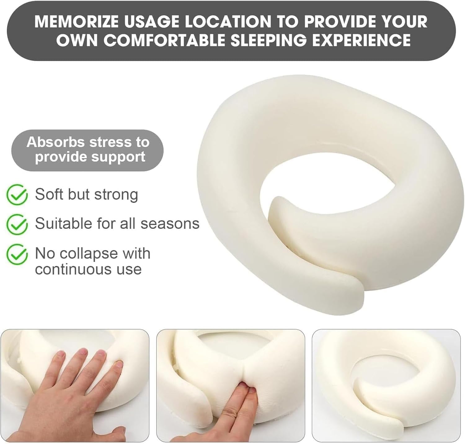 WEERSHUN Travel Pillows for Airplanes,2024 New Travel Pillow, Travel Neck Pillow Airplane Memory Foam Travel Pillow Neck Pillow for…