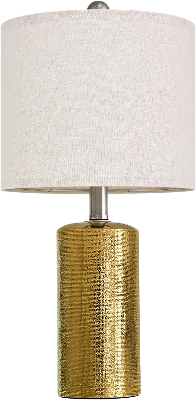 G-SAFAVA 20.5" Small Table Lamps for Living Room Lamp Single Ceramic Lamps for Bedroom Bedside Lamps Modern Boho Lamps for Night Stands…