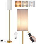 64.2” Dimmable Floor Lamp for Living Room with Remote and Foot Switch, Corner Floor Lamp for Bedroom, Includes 10W A19 Bulb, Modern…