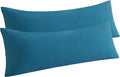 Ntbay Body Pillow Cases Set of 2, 2 Pack Brushed Microfiber 20x54 Pillow Cases, Soft, Wrinkle, Fade, Stain Resistant Teal Blue Pillow Cases…