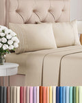 Full Size 4 Piece Sheet Set - Comfy Breathable & Cooling Sheets - Hotel Luxury Bed Sheets for Women & Men - Deep Pockets, Easy-Fit, Extra…