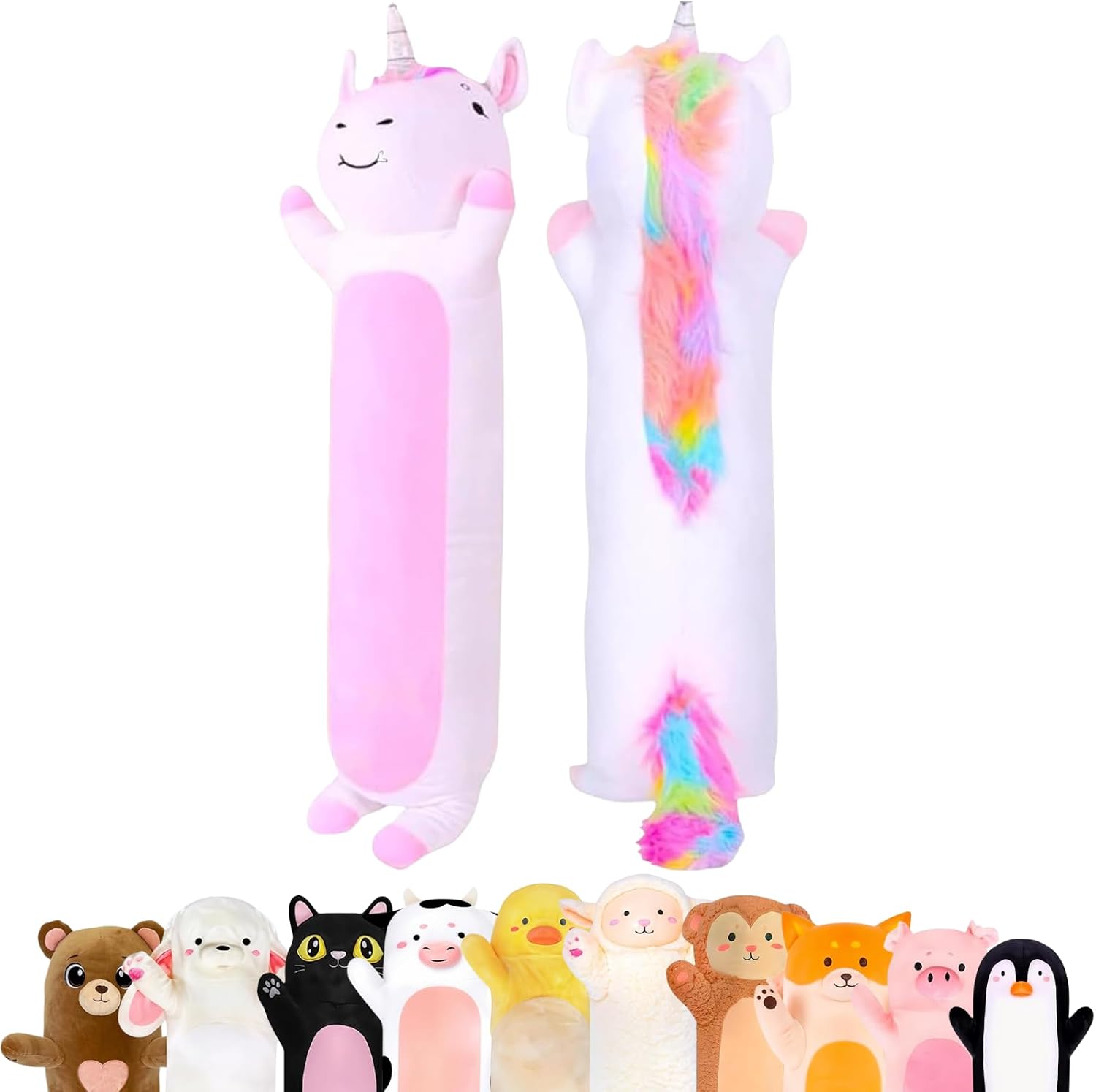 CuddlePaws Cuddle Paws Unicorn Plush Body Pillow for Kids | Long Stuffed Animal Cuddle Pillow | Soft Hugging Toy | Plushie Gift for Girls &…