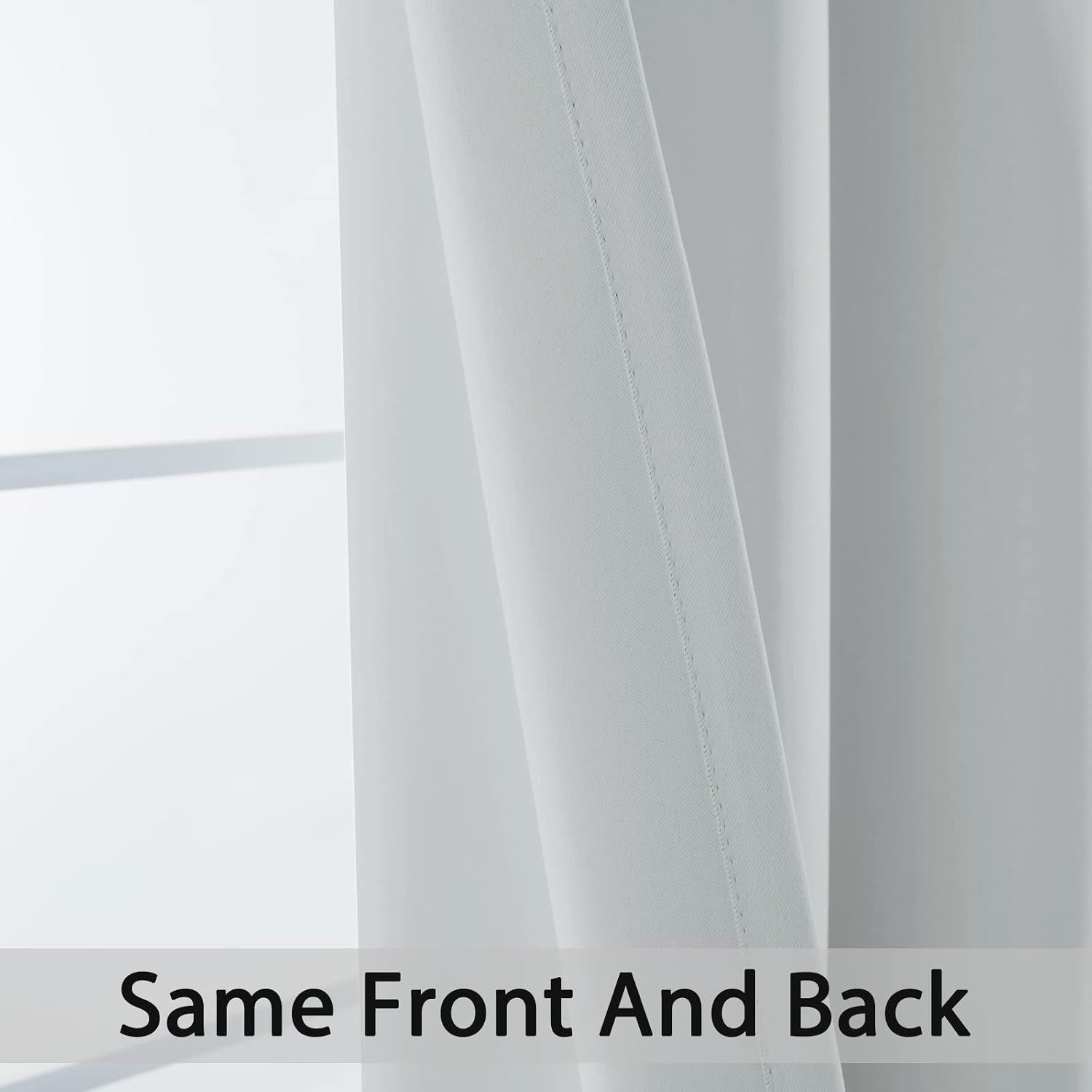 Yakamok Room Darking Curtains for Bedroom, Light Blocking Drapes Room Darkening Thermal Insulated Solid Grommet Panels for Living…