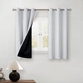BGment 45 Inch Curtains for Bedroom - Short Blackout Curtains for Small Window/Cafe Thermal Insulated Grommet Drapes, 2 Panels, Each 42 Inc…