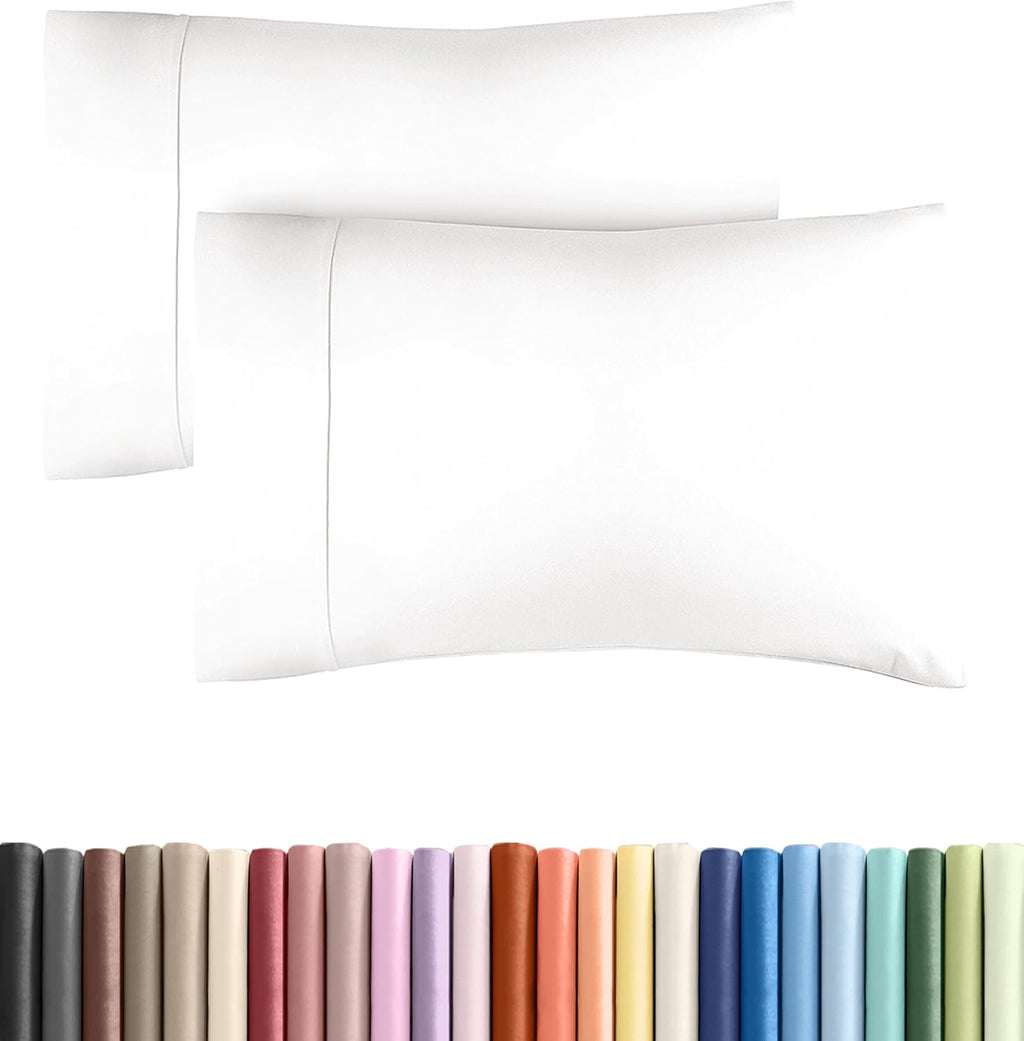 CGKUnlimited King Pillow Cases - 2 Pack - Super Soft Pillowcase Covers - Envelope Enclosure - Hotel Quality Pillow Protectors - Wrinkle Fre…