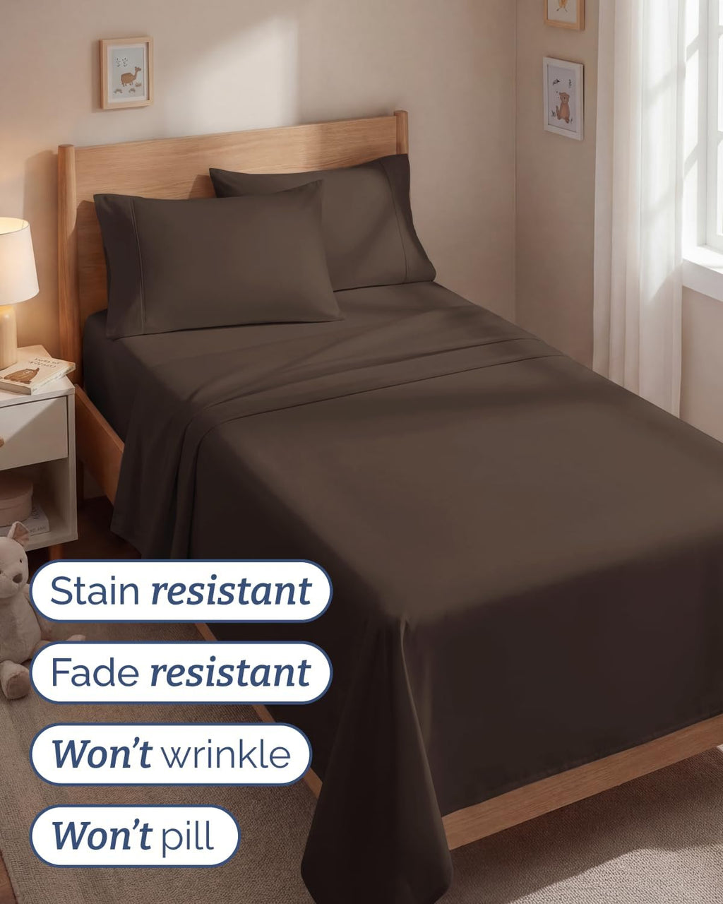 Twin 4 Piece Sheet Set - Comfy, Breathable & Cooling - Soft Hotel Luxury Bedding for Women, Men, Kids, Teens & Children - 1 Flat & 1…