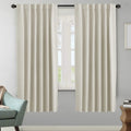 H.VERSAILTEX Light Reducing Curtains Thermal Insulated Window Treatment Panels Room Darkening Privacy Assured Drapes for Living…