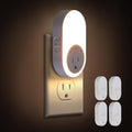 Dawnrise Night Lights Plug Into Wall, Dusk to Dawn Sensor Night Light with Power Outlet, CCT 2200K/4000K,5/20LM Adjustable Brightness for…