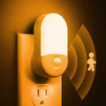 Llohasled L LOHAS LED Amber Night Light, 2 Pack, Night Lights Plug into Wall Motion Sensor, 0.6W 2000K, LED Nightlights, 30/60LM Adjustable…