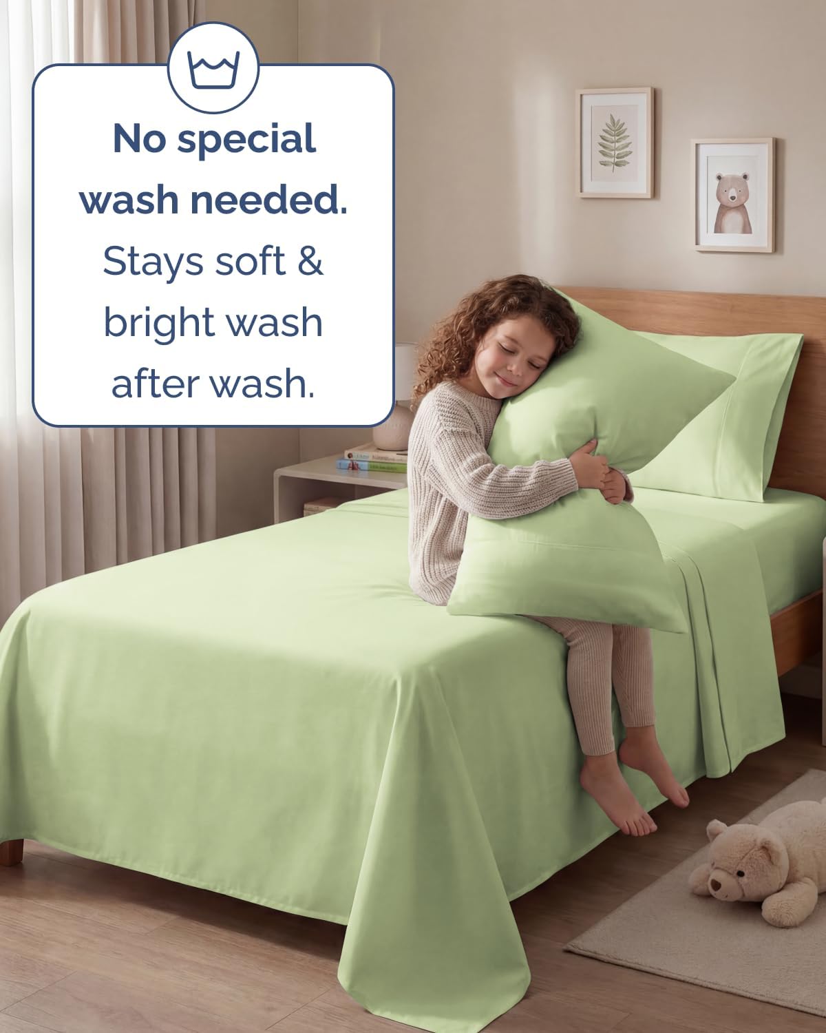 Twin 4 Piece Sheet Set - Comfy, Breathable & Cooling - Hotel Luxury Bedding for Women, Men, Kids, Teens & Children - 1 Flat & 1 Fitted…