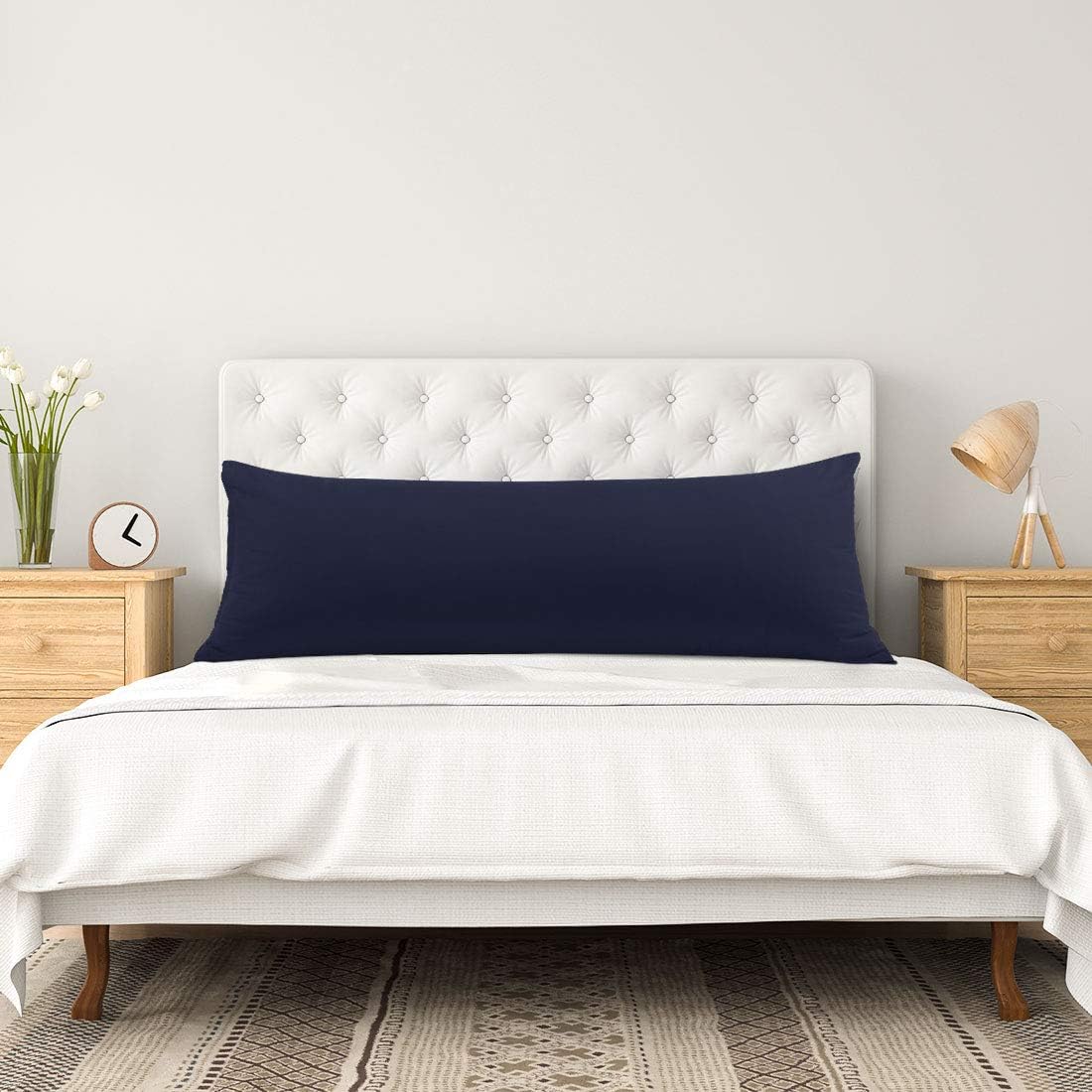 PiccoCasa Body Pillow Pillowcase with Zipper Closure, 110 GSM Brushed Microfiber Body Pillow Cover, Soft Long Pillow Cases for Body Pillows…