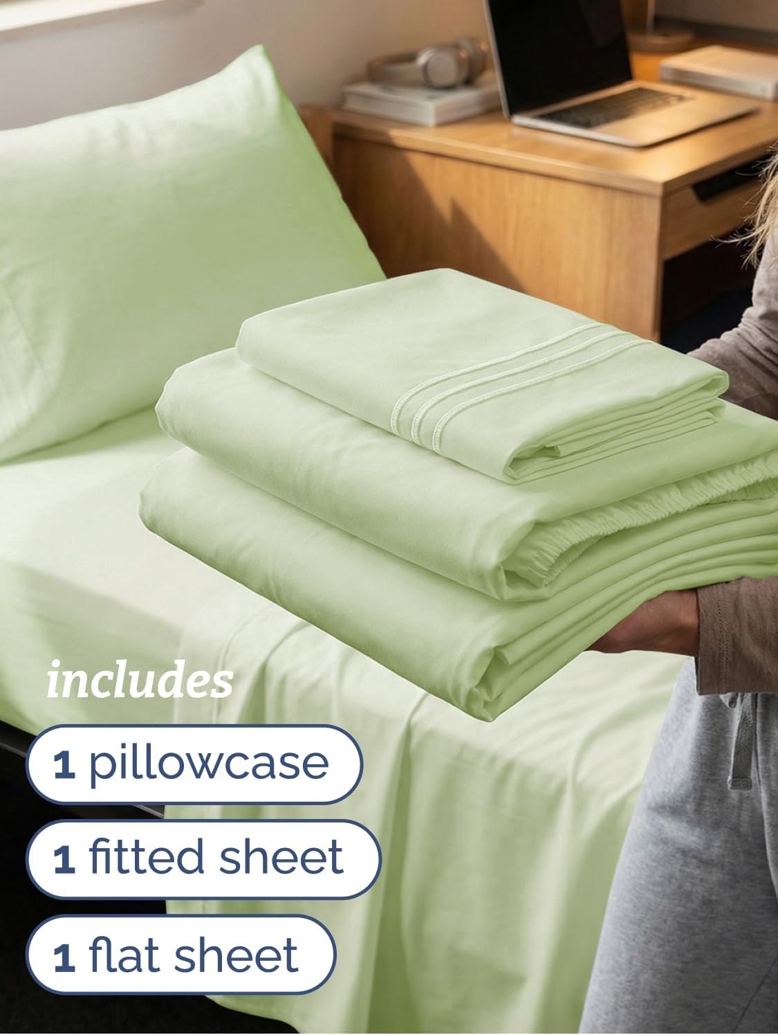 Twin XL Size 3 Piece Sheet Set - Comfy Breathable & Cooling Sheets - Hotel Luxury Bed Sheets for Women & Men - Deep Pockets, Easy-Fit…