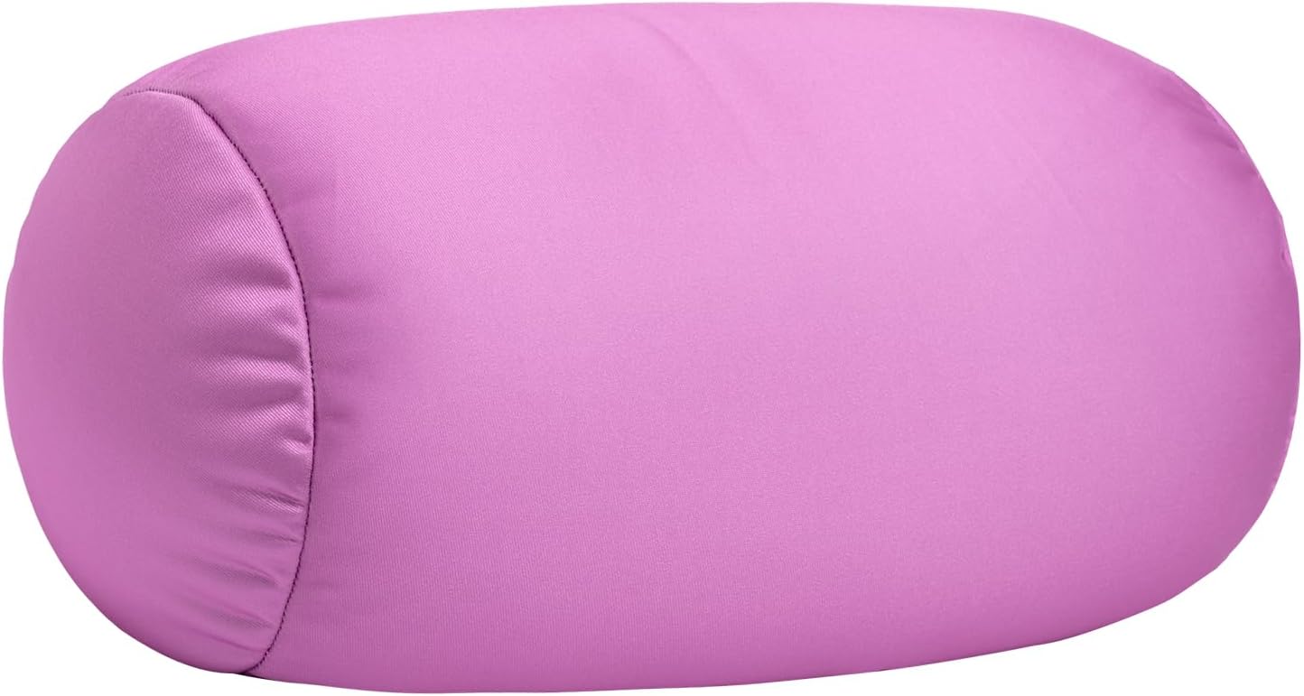 Squishy Neck Pillow, 7Inch x 12Inch Soft Travel Body Bed Pillow Bean Pillow for Kids Adult Chair Sleeping Car Seat, Fun Dormroom (Purple)
