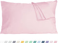 Homtec Pillow Cases, King Size Cotton Percale Weave Pillowcases, Pre-Shrunk Breathable and Hypoallergenic Pillowcases, Set of 2 (2 Piece Ki…