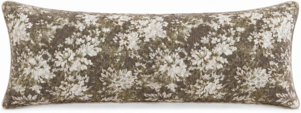 Haguko Vintage Floral Throw Pillow Covers 14x36 Long Lumbar Tapestry Chenille Soft Decorative Farmhouse Rectangular Accent Body Pill…