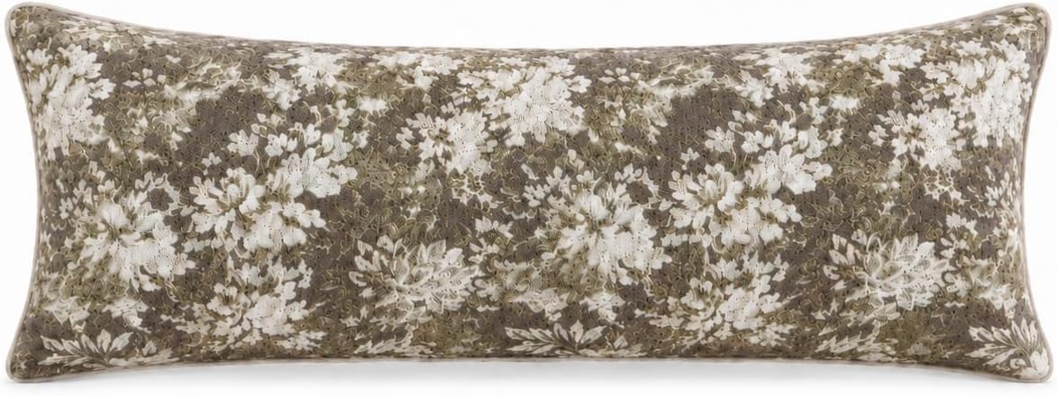 Haguko Vintage Floral Throw Pillow Covers 14x36 Long Lumbar Tapestry Chenille Soft Decorative Farmhouse Rectangular Accent Body Pill…