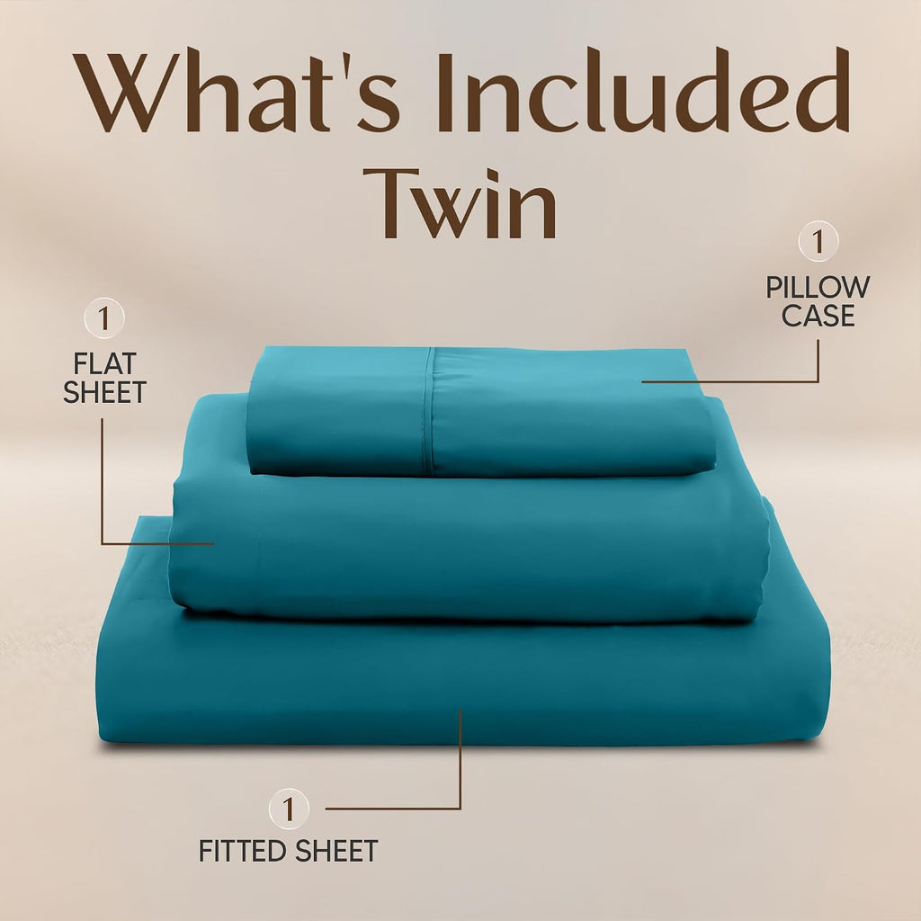 Utopiabedding Utopia Bedding Twin Sheet Set – 3 Piece Bed Sheets for Twin Size Bed, Soft and Breathable Microfiber, Includes 1 Fitted Sheet…