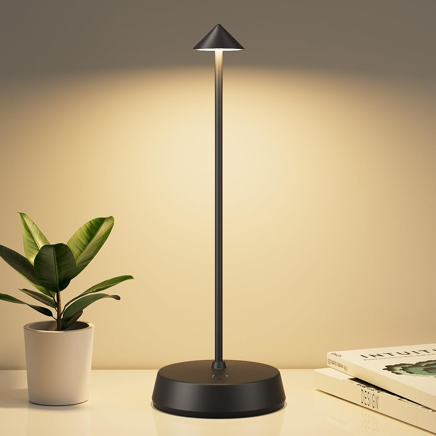 Cordless Table Lamp Rechargeable, Battery Operated 6000mAh Desk Lamp Touch Dimmable Lamp Outdoor Waterproof Portable Wireless Table…
