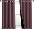 Nicetown Warm Curtains for Winter, Bedroom Full Blackout Curtain Panels, Great Job for Blocking Light, Complete Blackout Draperies with Bla…