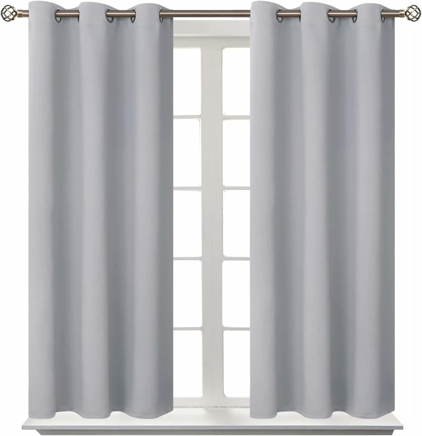 BGment Room Darkening Curtains 54 Inches Long - Grommet Thermal Insulated Drapes Window Treatment Curtains for Bedroom, 2 Panels, 38 x 54 I…