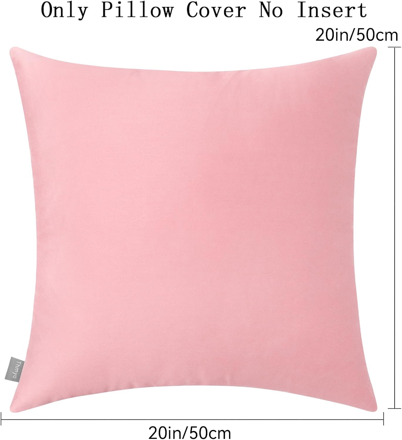 Thmyo 4-Pack 100% Cotton Comfortable Solid Decorative Throw Pillow Case, Thmyo Square Cushion Cover Pillowcase Sublimation Blank Pillow Cove…