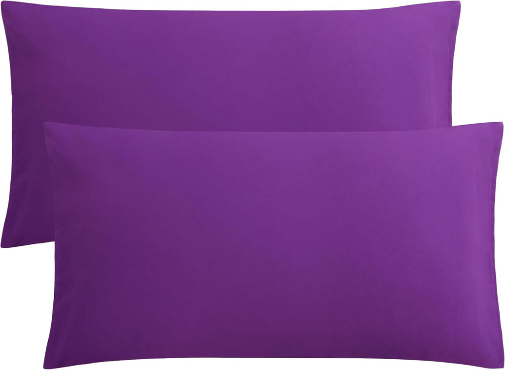 FLXXIE King Pillow Cases Set of 2, Soft Microfiber Pillow Covers with Envelope Closure, Wrinkle, Fade and Stain Resistant Pillowcases…