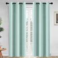 Yakamok Blackout Curtains Room Darkening Thermal Insulated Window Panels, Solid Grommet Top Drapes for Bedroom/Living Room(42Wx84L, Aqua…