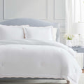 MarthaStewart Martha Stewart - Queen Duvet Cover Set, Crisp & Smooth Bedding with a Cotton Percale Lightweight Feel, Reversible 3 Piece Bed…